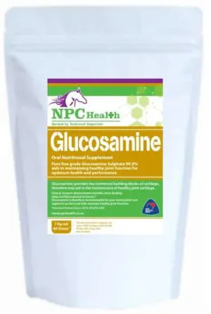 Glucosamine for horses and dogs to maintain healthy joints.