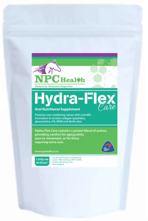 Hydra-flex Care the best joint supplement for stiff horses, older horses and unsound horses. Promotes mobility ad better all-round joint health for all horses and ponies with proven ingredients at therapeutic levels.