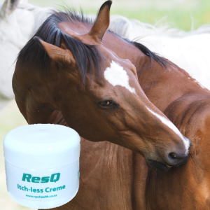 Best natural creme for insect bites and skin itch in horses. Helps to alleviate itchy skin and repel insects while soothing and bringing comfort to skin.