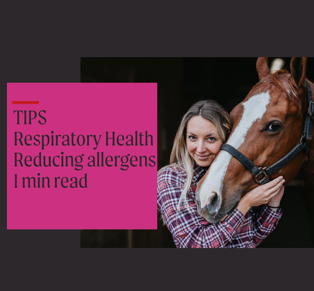 Horse respiratory issues and support supplements for airway health.